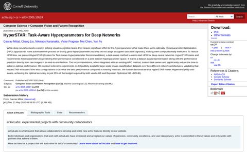 HyperSTAR: Task-Aware Hyperparameters for Deep Networks