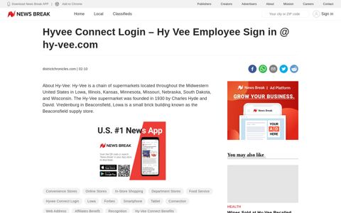 Hyvee Connect Login – Hy Vee Employee Sign in @ hy-vee ...