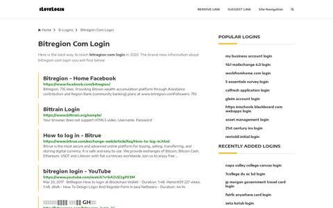 Bitregion Com Login ❤️ One Click Access - iLoveLogin
