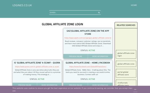 global affiliate zone login - General Information about Login