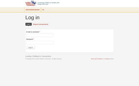 Log in | London Children's Connection
