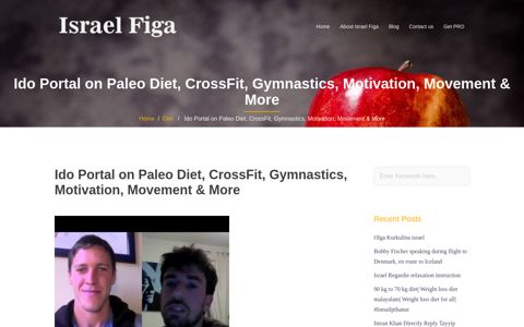 Ido Portal on Paleo Diet, CrossFit, Gymnastics, Motivation ...
