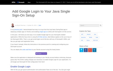 Add Google Login to Your Java Single Sign-On Setup