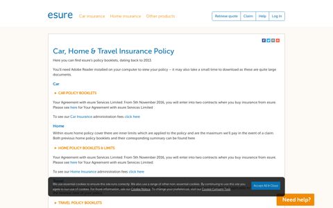 Car & Home Insurance Policy | esure