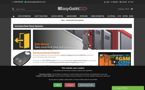 Intratone Door Entry Systems - EasyGates Direct