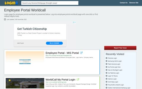 Employee Portal Worldcall - Loginii.com