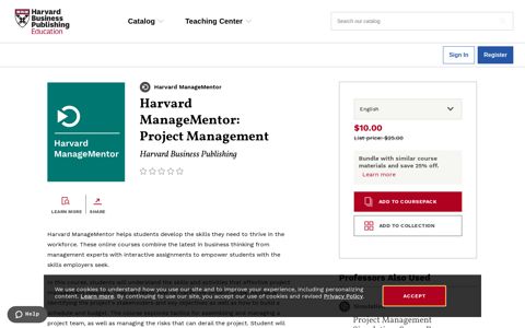 Harvard ManageMentor: Project Management | Harvard ...