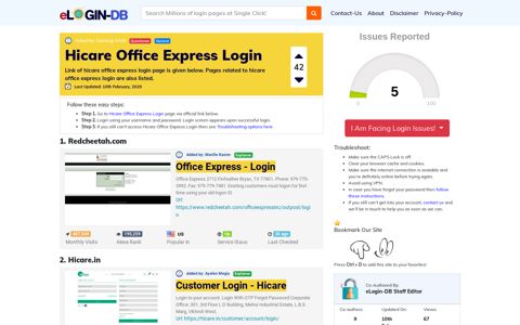 Hicare Office Express Login - A database full of login pages ...