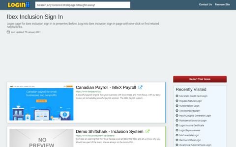 Ibex Inclusion Sign In - Loginii.com
