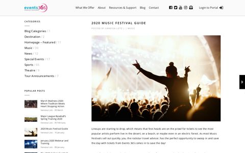 2020 Music Festival Guide | Events 365