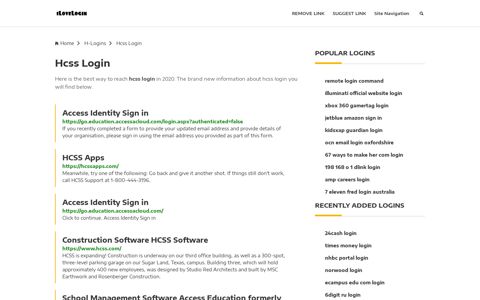 Hcss Login ❤️ One Click Access - iLoveLogin