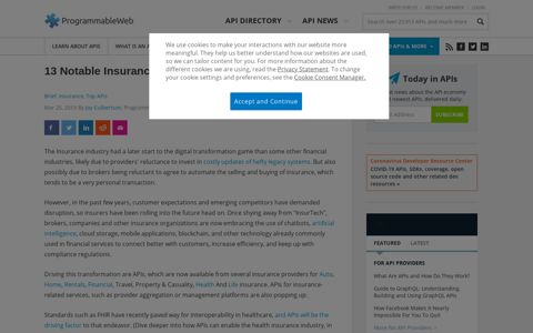 13 Notable Insurance APIs | ProgrammableWeb
