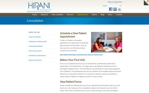 Consultation | Karima Hirani MD MPH - Holistic Doctor - Los ...