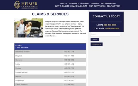 Claims & Services - Heimer Insurance