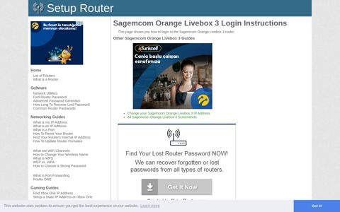 How to Login to the Sagemcom Orange Livebox 3 - SetupRouter