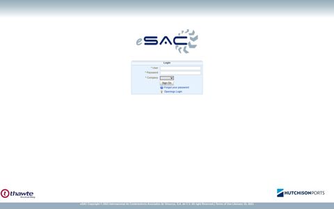 Welcome to eSAC Portal