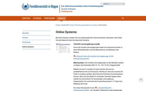 Online-Systeme - Fernuni Hagen