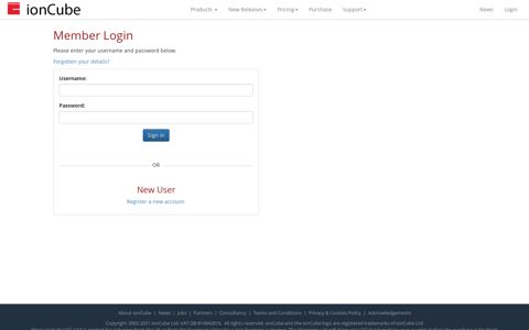 Member Login - PHP Encoder, protection, installer and ...
