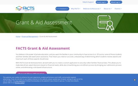 Grant & Aid Assessment - FACTS Management