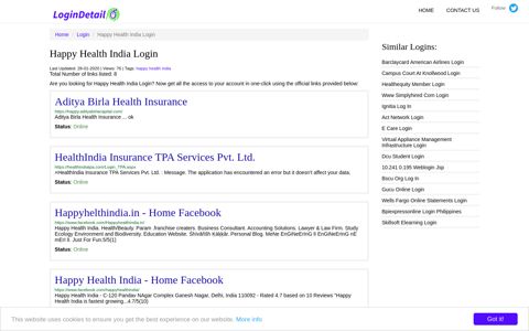 Happy Health India Login Aditya Birla Health Insurance - https ...