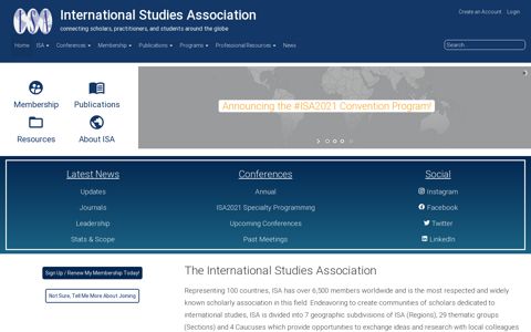 The International Studies Association: ISA