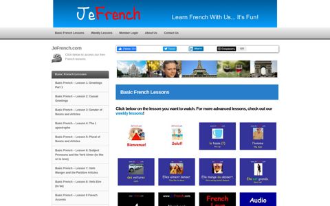 Basic French Lessons - Learn Basic French - JeFrench