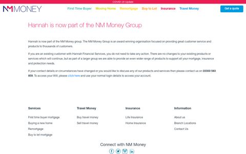 Hannah is now part of the NM Money Group