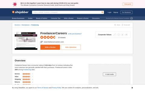 13 Reviews of Freelancercareers.com - Sitejabber