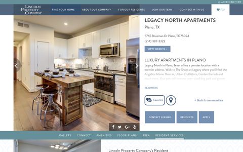 Properties - Legacy North Plano ... - Lincoln Property Company