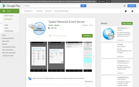 Tasker Network Event Server – Apps bei Google Play