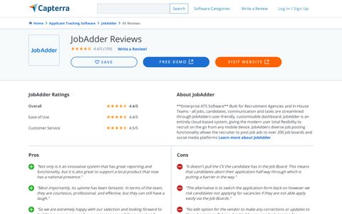 JobAdder Reviews 2020 - Capterra