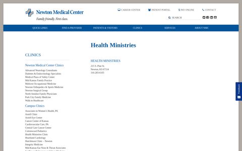 Health Ministries – Newton Medical Center
