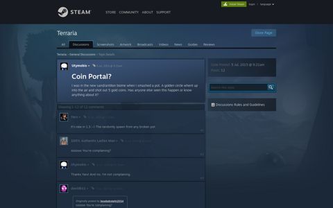 Coin Portal? :: Terraria General Discussions - Steam Community