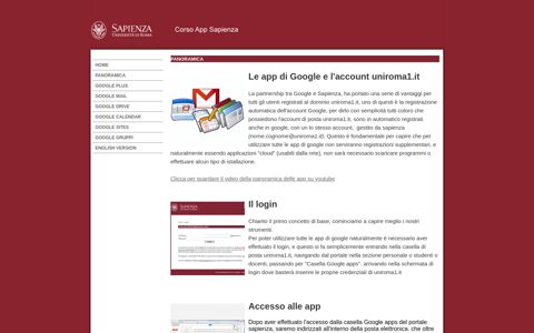 PANORAMICA - Googleapps - Google Sites
