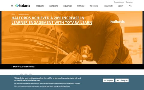Halfords achieved a 20% increase in learner engagement ...