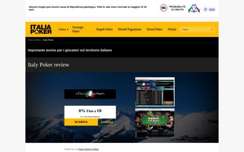 Italy Poker review - Poker Online