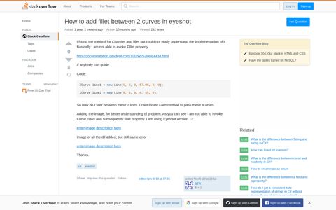 How to add fillet between 2 curves in eyeshot - Stack Overflow