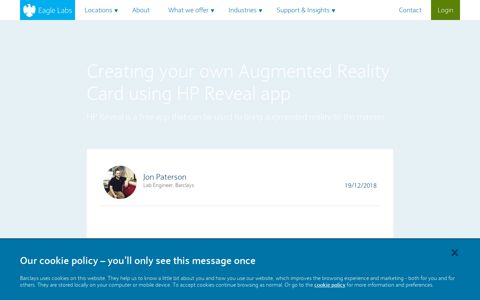 Creating your own Augmented Reality Card using HP Reveal ...