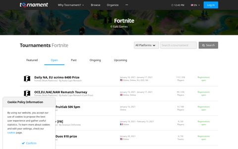 Fortnite | Toornament - The esports technology