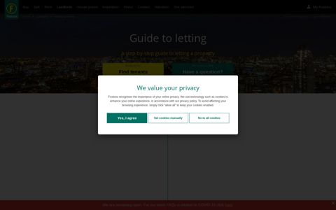 The Lettings Process for Landlords - Foxtons