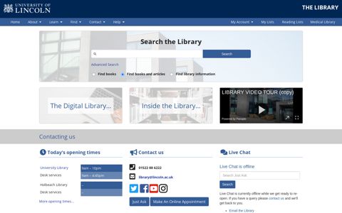 The Library | University of Lincoln