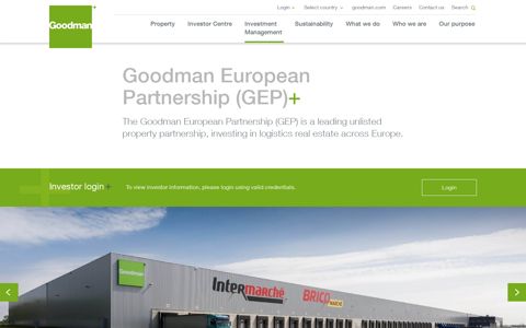 Goodman European Partnership (GEP) | Goodman