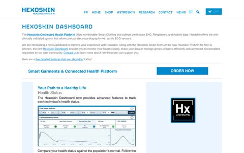 Hexoskin Dashboard | Carre Technologies inc (Hexoskin)