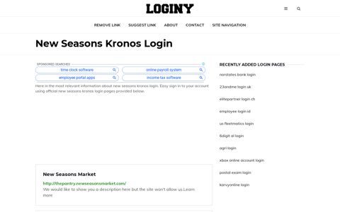 New Seasons Kronos Login ✔️ One Click Login - loginy.co.uk