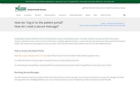 How do I log-in to the patient portal? How do I read a secure ...