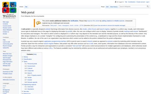 Web portal - Wikipedia