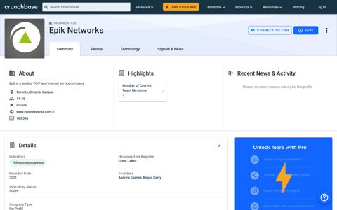 Epik Networks - Crunchbase Company Profile & Funding