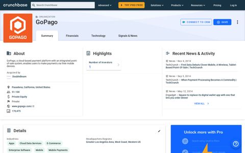 GoPago - Crunchbase Company Profile & Funding