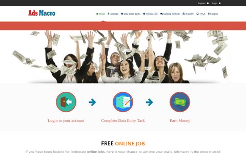 AdsMacro.com: Earn Money Online | Online Jobs | Work from ...