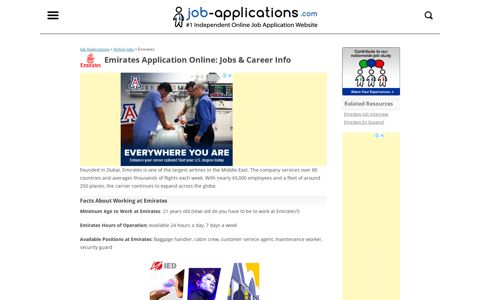 Emirates Application, Jobs & Careers Online